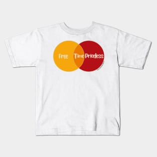 Venn Diagram: Time - Free vs. Priceless Kids T-Shirt